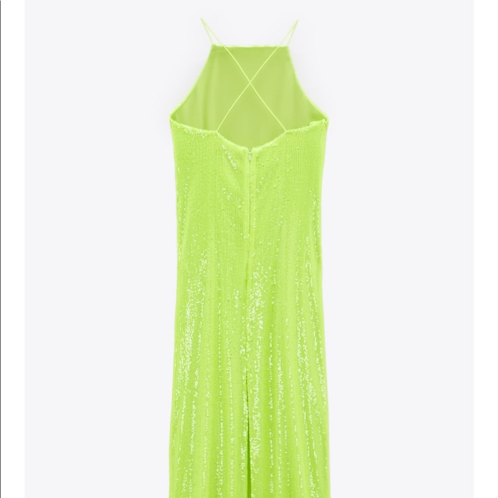 Zara sequin yellow dress - Picture 8 of 8
